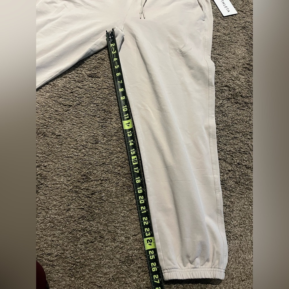 NWT Athleta Retroterry Mid Rise Jogger Abalone Grey Large - Picture 9 of 11